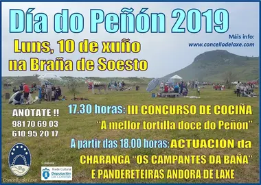 Cartel Dia do Penon Laxe 2019