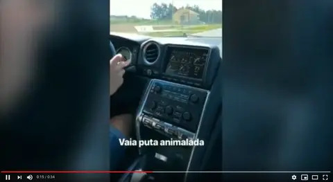 Conducindo a 200 kmh por Ponteceso