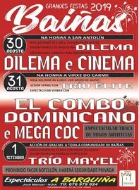 Festas de San Antolin de Bainas Agosto 2019