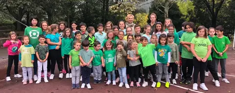 O CEIP de Louro vestiu de verde na Semana Mundial polo Clima
