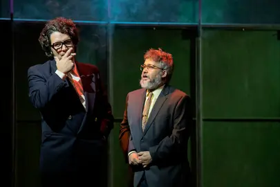 Xose Tourinan e Marcos Pereiro na adaptacion ao teatro de Farina