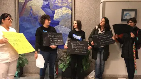 Enfermeiras en Loita en Cee 12 Novembro 2019