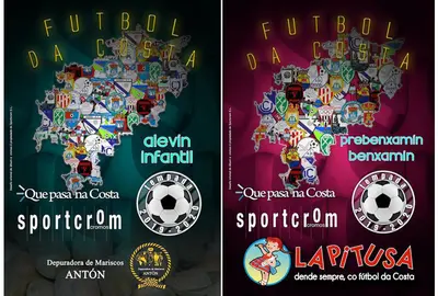 Portadas dos Albums do Futbol da Costa de Futbol Base