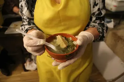 Caldo de Gloria do Bolo de Pote de Mazaricos na Casa de Rosalia