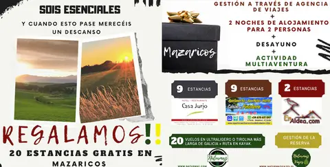 Mazaricos regalo a traballadores esenciais