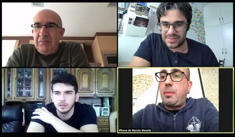 Faladoiro con Ricardo Vigueret Fran Gavin e Manolo Maseda-Baio