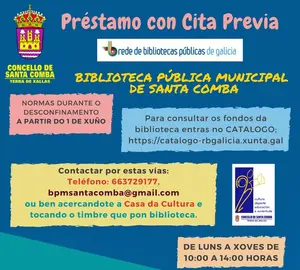 Bibilioteca Santa Comba reabre na desescalada