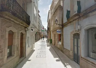 Captura da rua Rosalia de Castro de Cee