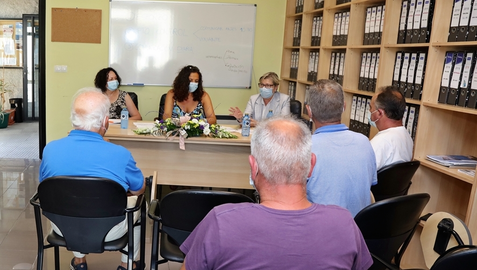 Visita da Conselleira Rosa Quintana a Corcubion