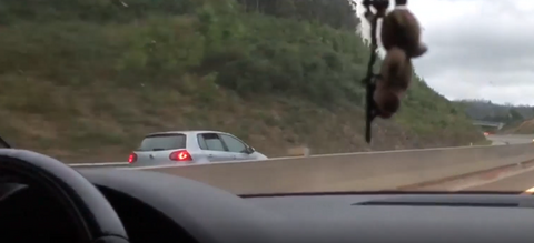 Kamikaze na autopista da Costa da Morte.