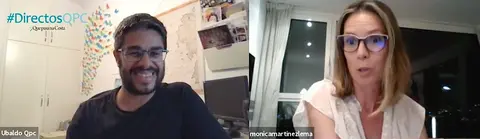 Monica Martinez con Ubaldo Cerqueiro nos DirectosQPC