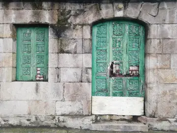 Edificio abandonado en Corcubion