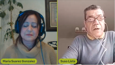 Maria Suarez e Suso Lista falando do Almirante Mourelle