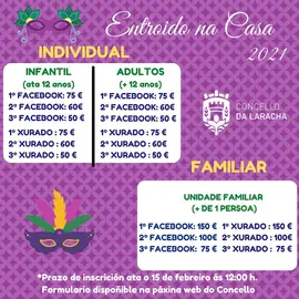 CARTEL ENTROIDO NA CASA na Laracha