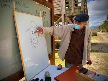 Suso Cubeiro pintou a Rabunal Patino