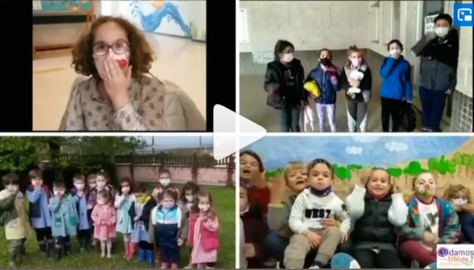 Nenos do CRA de Cabana enviando bicos aos nenos hospitalizados