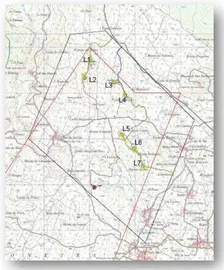 Mapa Parque Eolico Lagoa II Santa Comba e Zas