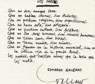Los nadies Eduardo Galeano
