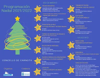 Cartel Nadal Carnota 2021-22