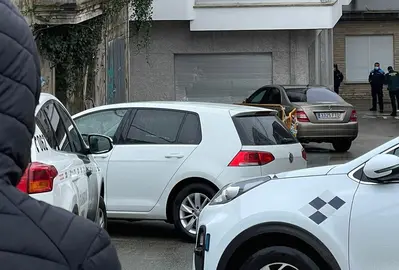 Imaxe do suceso na rua de arriba