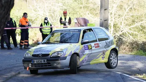 Evelyn Solares no rally de Noia