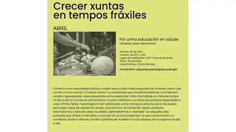 Obradoiro crecer xuntos ceip corcucubion