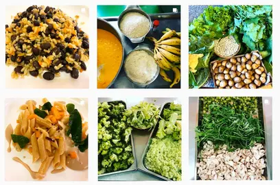 Pratos do Comedor do CEIP Os Muinos