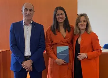 Tabia Vieites presentenado a sua tese