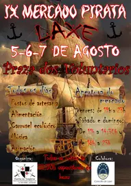 Cartel Mercado Pirata Laxe 2022