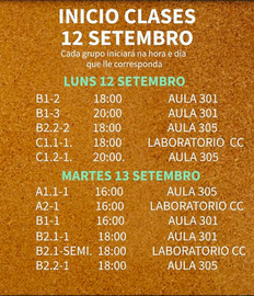 EOI Cee Ingles horarios