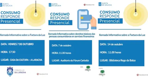 Charlas sobre luz carballo e laracha