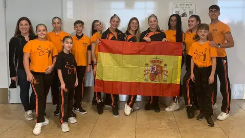 Deportistas do Club Arte e Movemento no Mundial