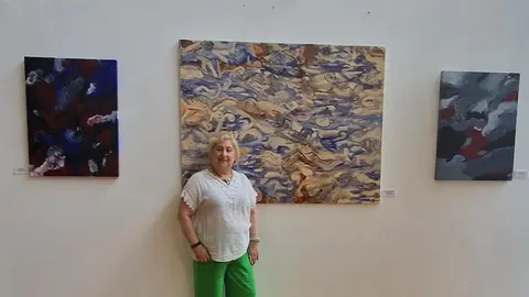 Artista Novais no Museo Man de Camelle