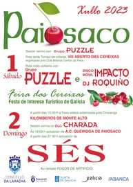 cartel festa das cereixas Paiosaco 2023