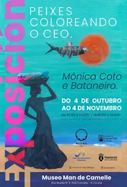 Peixes coloreando o ceo-expo Museo Man de Camelle