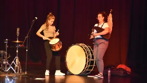 Concerto da percusionista Sandra Pérez Míguez e a gaiteira Marina Fdez Vigo na Fundacion Fernando Blanco