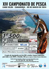 Cartel Campionato de Pesca Cabo Vilan Camarinas 2024