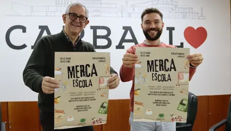 O alcalde Evencio e o concelleiro de Feiras e Mercados Ramón Varela