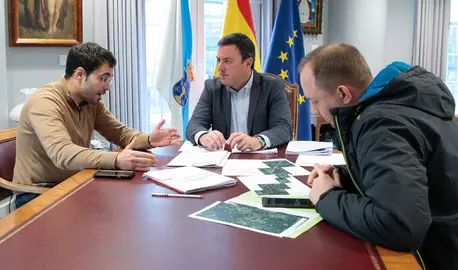 Alberto Romar con Valetin Gonzalez Formoso