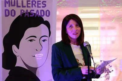 A deputada Soledad Agra polo 8M