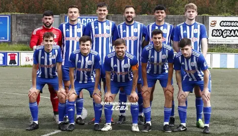 11 do CD Baio ante o Tordoia.foto-Luis Gonzalez