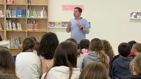 Modesto Fraga no CEIP Os Muinos