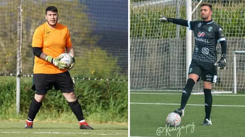 Coke e Ivan Couto porteiros do Castriz e Xallas os Premio Zamora do Futbol da Costa 23-24-Fotos-Katya