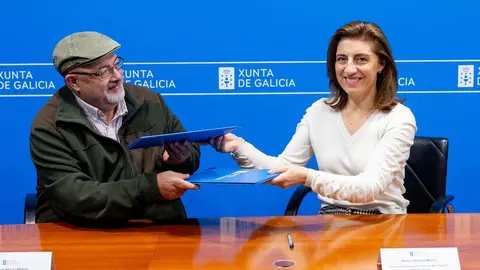 A vicepresidenta segunda e conselleira de Medio Ambiente, Territorio e Vivenda en funcións, Ángeles Vázquez, asinará un convenio de colaboración coa Federación Galega de Pesca e Cásting. 
foto xoán crespo