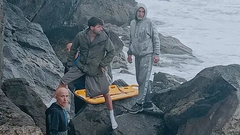 Heroes de rescate en Fisterra