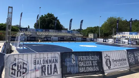 Imaxe da pista de balonman en Baio
