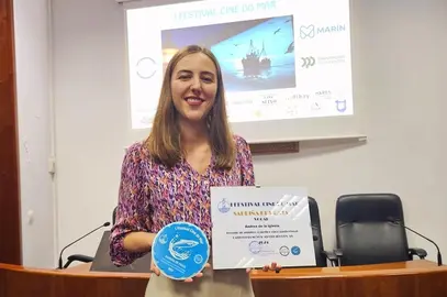 Andrea de La Iglesia no Festival Cine do Mar de Marin-Foto-Jose Luis Garcia Portela