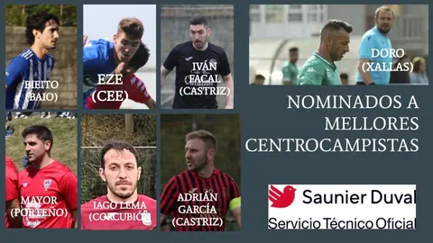 Finalistas Mediocampo Gala Futbol da Costa 2024