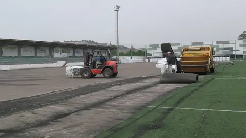 2024.06.05.- Obras céspede Municipal A Laracha