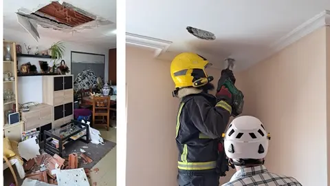 Desaloxo dun edificio en Fisterra